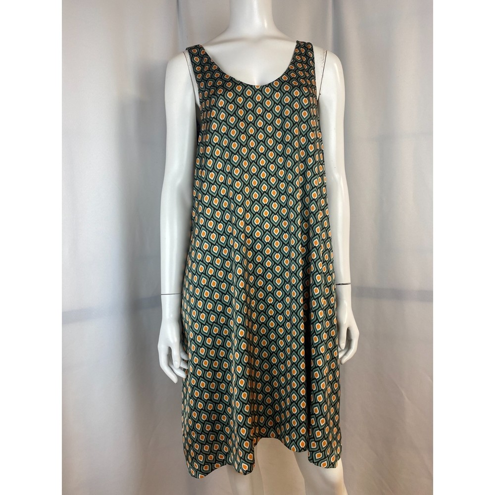 Forel Maxi Swing Dress - Peacock Print Design Size 16 US - 48 ITA